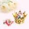 Gold Fillable Crown with Dome Party Favors Decorative Crown Candy Storage Boxes Fillable Golden Crown Candy Containers for Baby Shower Princess Birthday Party Supplies (15 Pieces)